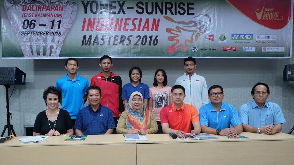 Konferensi Pers Indonesian Masters 2016. - INDOSPORT